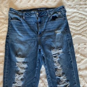 High waisted jeggings